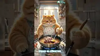 Fat cat cook mutton stewed noodles #shortvideo #ai #catshorts #catlover #cuteanimals #cutecat#shorts