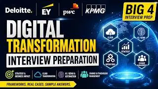 Big 4 Digital Transformation Interview Preparation (Deloitte, EY, PwC, KPMG) | Strategy, Cloud, AI
