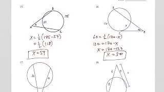 Video Solutions - Geom BCP Test #12 (Ch 9) Review WS