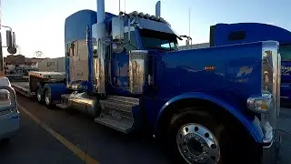 Blue Peterbilt 389 Spotted At The Iowa 80 Worlds Largest Truck Stop