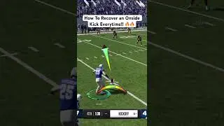How to Recover an Onside Kick Everytime in College Football 25!🔥 #gaming #ncaa #collegefootball
