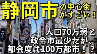 【100万都市並みの大都会！？】静岡市の中心市街地がすごい！〜政令市最少人口の市〜