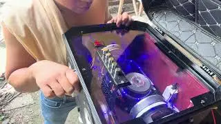 Testing motorcycle top box bluetooth speaker | jeffmotodrone