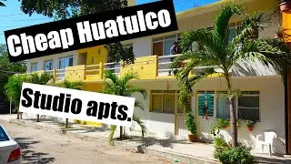 Huatulco studio apartments walking distance to the beach and town center.