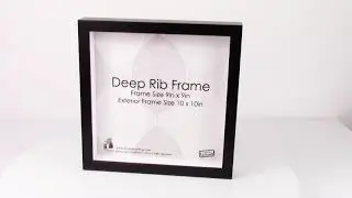 Deep Rib Box Frame - Black | Ikea Ribba Frame Alternatives | Strand Framing