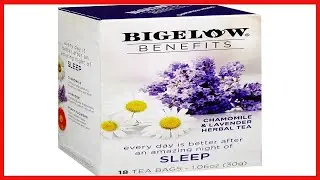 Great product -  Bigelow Benefits Sleep Chamomile Lavender Herbal Tea, Caffeine Free, 18 Count (Pack