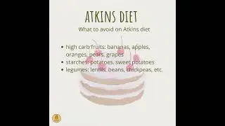 WHAT NOT TO EAT ON ATKINS DIET