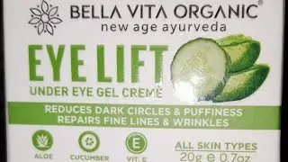 Bella Vita Organic | Eye Lift Dark Circle Reducer| Dark Circles and Puffiness | Product Unboxing |