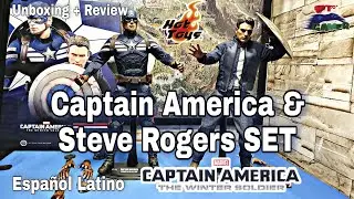 Captain America & Steve Rogers Set MMS243 Hot Toys | Unboxing + Review en Español Latino