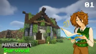 Old Books and New Beginnings - Minecraft Survival Lets Play Ep.1