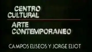 Publicidad del Centro Cultural / Arte Contempor&aacute;neo &ndash; Mar&iacute;a Izquierdo (1988)