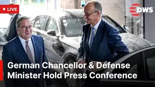 LIVE: German Chancellor Merz & Defense Minister Pistorius Hold Historic Press Conference | AC1E