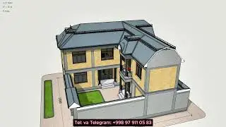 2 Sotix Yerga 15х15 metr 2 Qavatli  6 Xonali Uy Loihasi