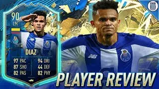90 TEAM OF THE SEASON SO FAR DIAZ PLAYER REVIEW! TOTSSF LUIS DIAZ - FIFA 20 ULTIMATE TEAM
