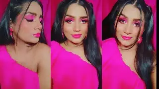 Pink monochrome makeup look |Vaishali tomar