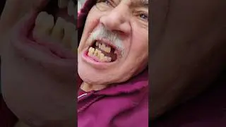 PAPA CISCO TURNED INTO THE ABOMINABLE SNOW MONSTER! 🗣️👴🫨👹😱😁😂 #shoes #teeth #abominablesnowman #scary