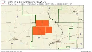 Blizzard Warning Upgrade On WXL94 1/21/26 #IAWX #WXL94 