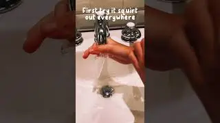 Recreating water sink nano bubble #nanotape #shorts