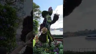 Peter Pan and Captain Hook Topiaries at Epcot Flower & Garden