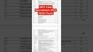 IBPS Clerk Recruitment 2023, How to Apply IBPS 3600+ Clerk Online Form 2023,