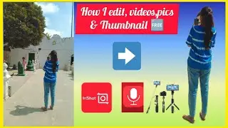 How to edit videos, photos, thumbnail editing, background remover all in one #inshot 