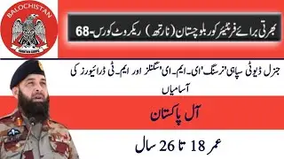 FC Frontier Core New Jobs 2024 | FC Balochistan New jobs 2024 | Pak Army FC Jobs 2024 |