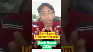 Why Grammar Rules Are Making You Fail Bank Exams | Must Watch for 2026 Aspirants!