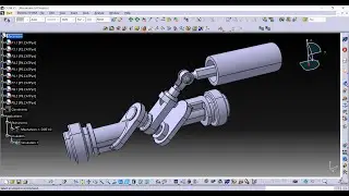 Part 2 | Assembly & Animation (DMU Kinematics) of a Rotary to Linear Motion Mechanism in CATIA V5
