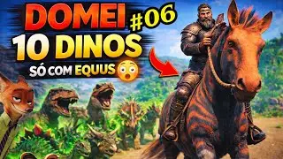 NINGU&Eacute;M FAZ ISSO NO ARK&hellip; DOMEI 10 DINOS S&Oacute; COM EQUUS 😱 | ARK Ragnarok EP:#06