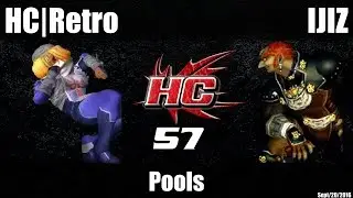HC57 Melee Pools: HC|Retro (Sheik) vs IJIZ (Ganondorf)