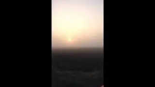 Today's sun trying to break through the fog