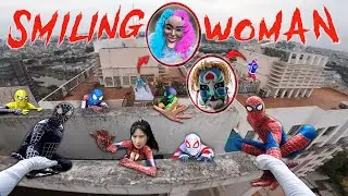 7 SPIDERMAN Vs SMILING WOMAN REAL LIFE ESCAPE 275.0 (Horror Parkour Pov Short) | Epic POV