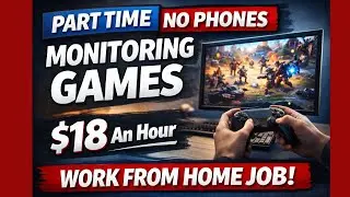 Work From Home As A Gameday Monitor | Part Time Non Phone Work From Home Job