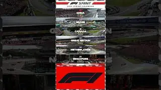 2026 F1 Sprint Race Calendar #f1 #f1shorts #shorts #fyp #viral #2026 #uk #china #canada #asia #yt #a