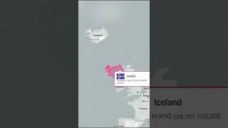 The REAL size of Iceland is CRAZY😯🇮🇸 #shorts