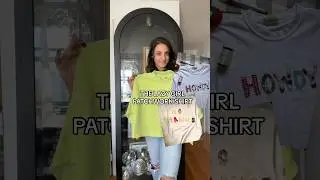I made a no sew patchwork t shirt #diy #diyclothes #thriftflip