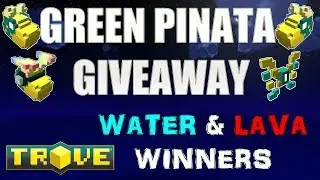 Green Pinata Giveaway (over) in Trove &ndash; Water and lava Building Contest Winners