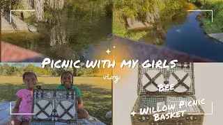 Picnic w/ Kids | Florida Fall Vibes VLOG | Bee & Willow 22 Piece Picnic Basket Review and Unboxing