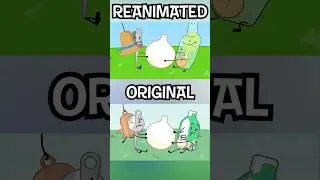 BFB 7 JAWBREAKER FIGHT Reanimated COMPARISON ( BFDI Old assets) #shorts #bfdi #tpot