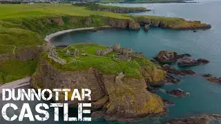 Dunnottar Castle in Stonehaven Scotland - DJI Mini 3 Pro 4K