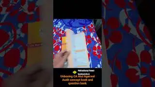 unboxing CA Atul agarwal Audit concept book and question bank