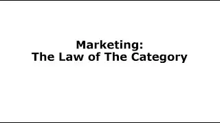 The Law of The Category