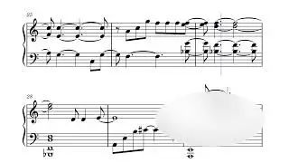 Roberta Flack Killing me softly with his song Piano Solo sheet music Noten partitura spartiti 楽譜, 乐谱