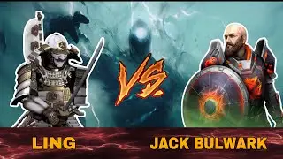 Shadow fight 4 Arena || LING vs JACK BULWARK || Friendly Fight Match
