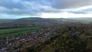 Lewes from the old racecourse and Nevill Road 08/11/25