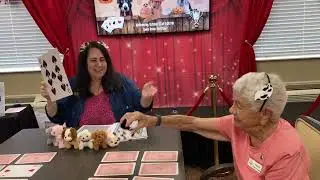 Lucky Dog Card Game with our Assisted Living Residents