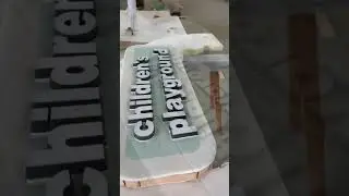 Step-by-Step Storefront Sign Making | From Design to Finish #Indoor #Playground #Equipment #kids