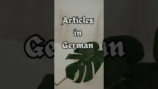 Articles in German #shorts #trendingshorts #trendingshorts #learngerman #viral #viralshorts #german