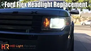 How To Install / Replace Ford Flex Headlights | LED Headlight Replacement