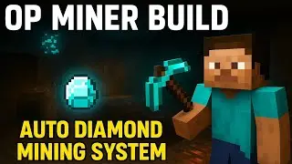 Minecraft OP Miner Build 🔥 Auto Ore Mining System | No More Diamond Hunting!